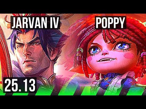 JARVAN IV vs POPPY (JGL) | 2/0/9 | EUW Master | 25.13