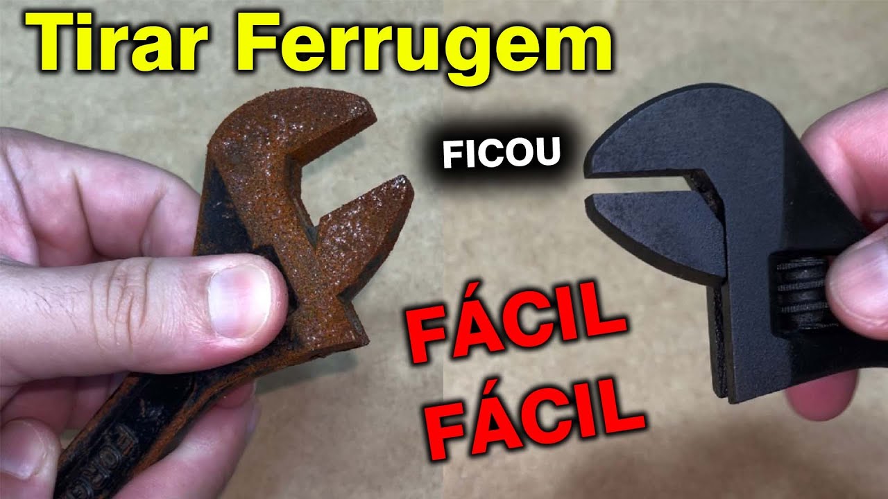 Como Tirar Ferrugem das Ferramentas Sem Gastar Quase Nada! Eletrólise