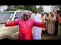 Kisii Diocese Bishop Joseph Mairura Dancing To A Traditional Music At Nyamagwa Parish