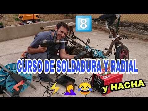 8️⃣MOTO ZOMBIE☠️ CURSO DE RADIAL Y SOLDADURA….y HACHA🤦😂 Ultimo capítulo
