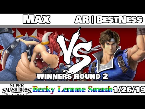 Becky Lemme Smash - AR BestNess (Richter, WFT) VS. Max (Bowser) - SSBU WR2 - Smash Ultimate