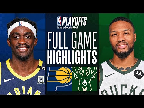 #6 PACERS at #3 BUCKS FULL GAME 1 HIGHLIGHTS April 21, 2024