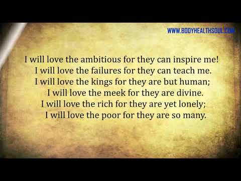 Og Mandino Scroll 2 I greet this day with  Love in my Heart