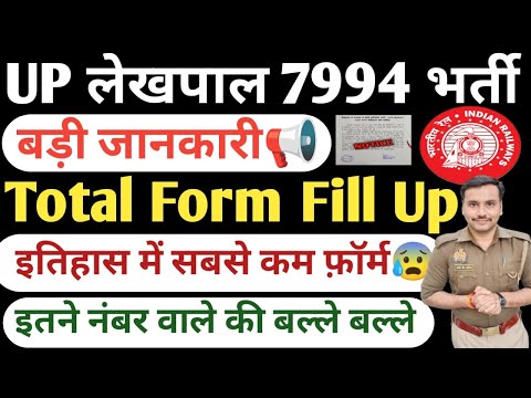  Up Lekhpal Total Form Fill Up 2026| Up Lekhpal New Vacancy Pet Cutoff 2026|Up lekhpal Kul Form 2026