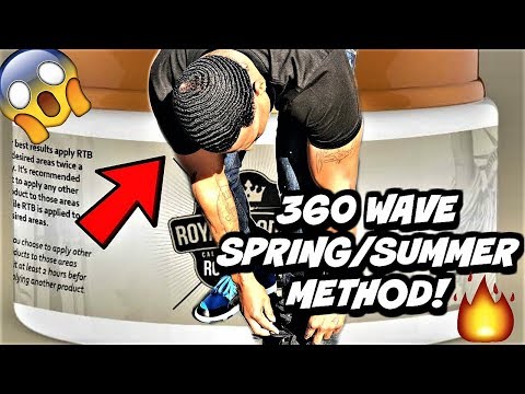 SHEESH THIS METHOD IS CRAZY!!! (POPPY BLASTED 360 WAVE SPRING/SUMMER METHOD) FULL TUTORIAL! Video