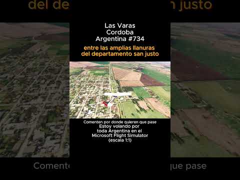 Las Varas, Cordoba desde el Microsoft Flight Simulator #lasvaras #cordoba #msfs #joaha45 #argentina