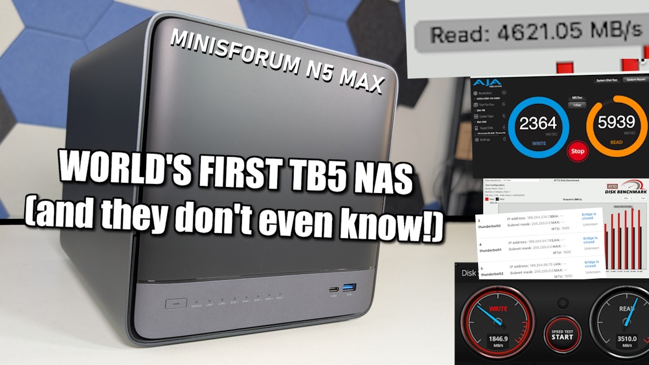 The Minisforum N5 Max NAS is the World’s FIRST TB5 NAS (and they don’t even know!)