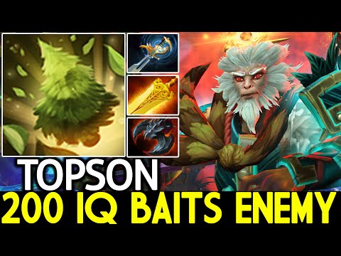 TOPSON [Monkey King] 200 IQ Baits Outplayed Enemy Dota 2