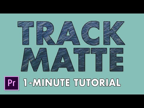 Track Matte Key | Premiere Pro Tutorial (1-minute)