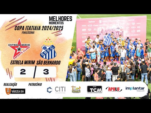 63°Copa Itatiaia 2024/2025: Estrela Mirim 2x3 São Bernardo  (Melhores lances)