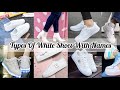Different Types of White shoes with name | shoes for girls | #trendygirlneeti #whiteshoes