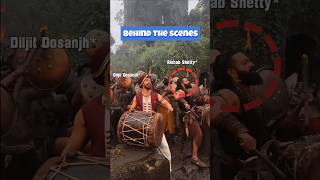 Rishab Shetty x Diljit Dosanjh | Kantara Chapter 1 Song Shooting | Behind the Scenes #shorts