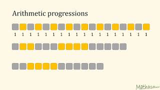 Different patterns drawn with grey and yellow boxes