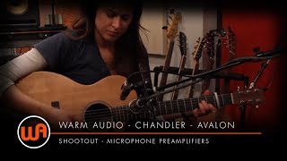 Video thumbnail for Warm Audio // WA12 vs TB12 Tone Beast Mic Pre vs Chandler vs Avalon Shootout by Warm Audio