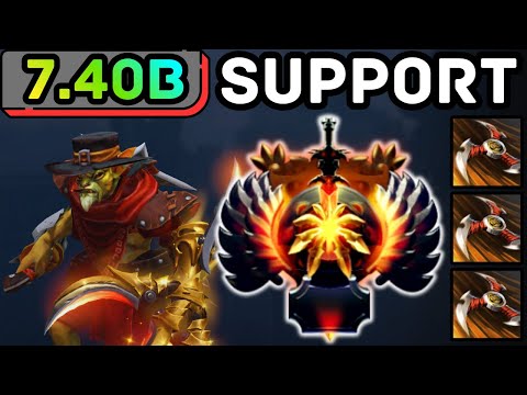 🔥 NEW PATCH 7.40b !!! BOUNTY HUNTER SUPPORT TRACK PRINTS GOLD | DOTA 2 GAMEPLAY 🔥
