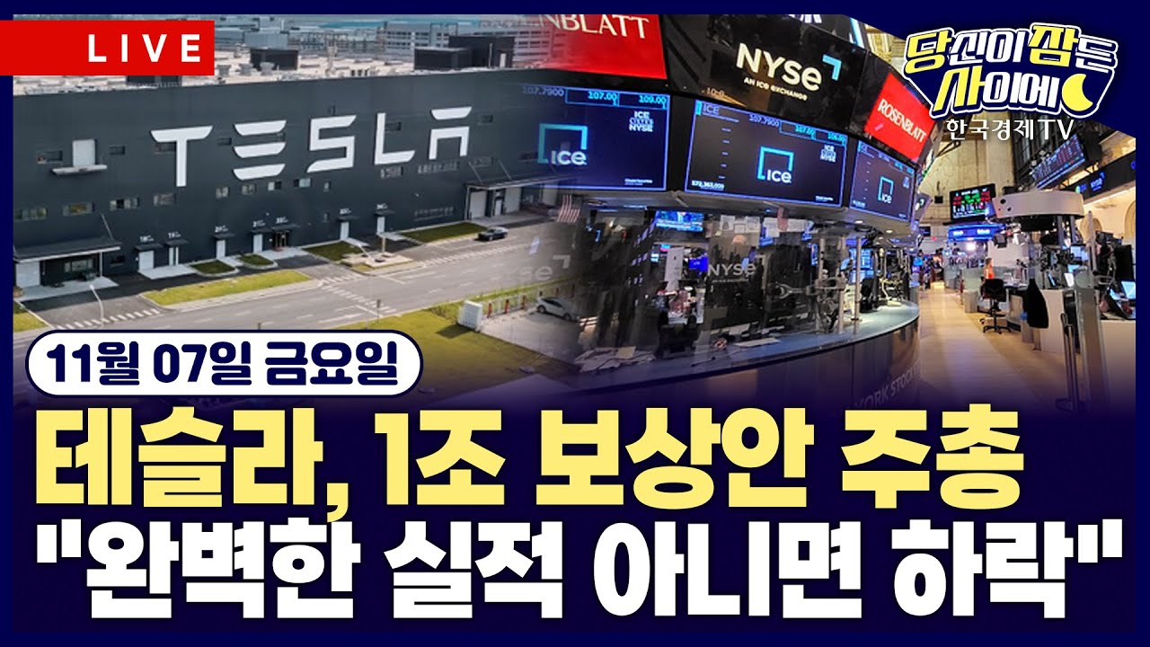 [🔴11/07 #당잠사] AI 랠리 피로감 확대“ㅣ완벽한 실적 아니면 하락” | #팔란티어 #비트코인