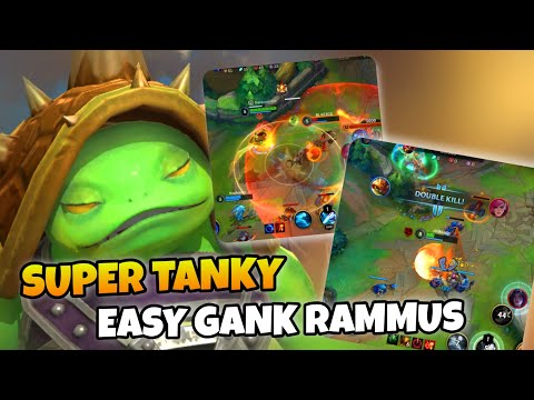 SUPER TANKY RAMMUS WITH SUPER SPEED BUILD - wild rift indonesia