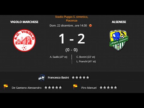 Vigolo Marchese vs Alsenese 1 - 2