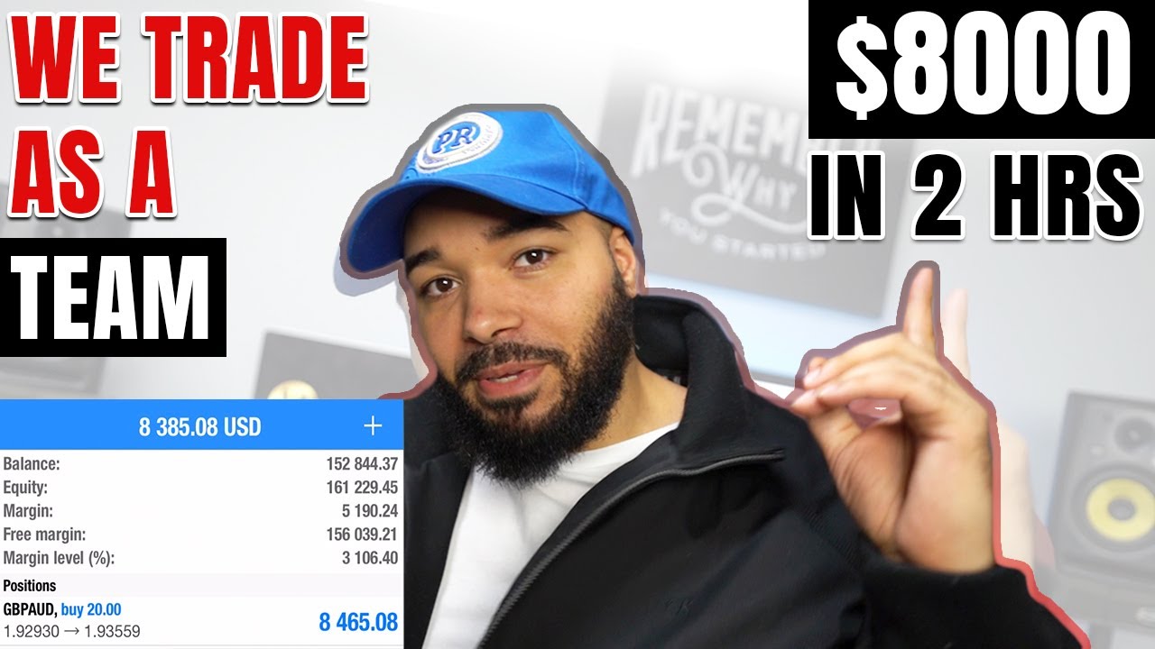 We Trade FOREX As A Team - $8000 In 2HRS - LIVE