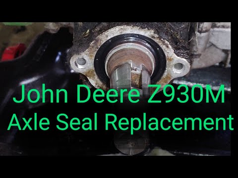 John Deere Z930M hydro axle seal replacement.