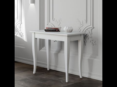 Console extensible classique en bois Kamila