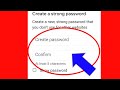 Gmail | What is Creat Password & Confirm Password