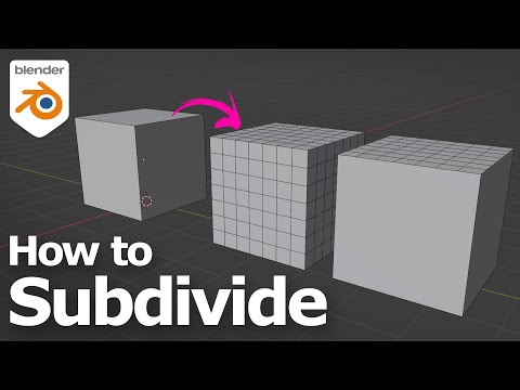 How to subdivide in Blender 4