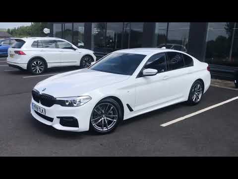2019 bmw 520D m sport 4 door white 188bhp