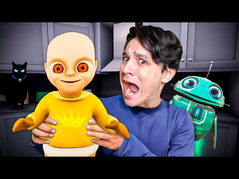 Я СТАЛ ПАПОЙ!😭 ПОБЕГ ОТ ЗЛОГО МАЛЫША В ЖЕЛТОМ😱 [ОБНОВЛЕНИЕ] THE BABY IN YELLOW!