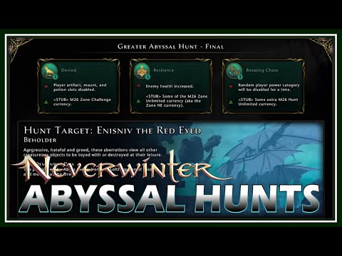 NEW Abyssal Hunts w/ Module 26! Easy Menzo Currency, 9 Modifiers All Current Rewards! - Neverwinter