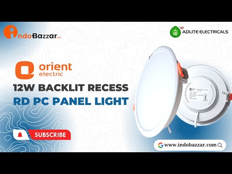 12w round orient led surface panel light, cool white, 6500k