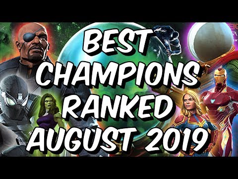 Best Champions Ranked August 2019 - Seatin's Tier List - Marvel Contest of Champions