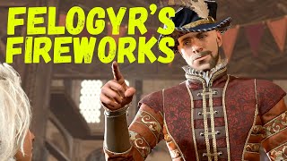 How to investigate and complete Felogyr’s Fireworks in Baldur's Gate 3!  #baldursgate3