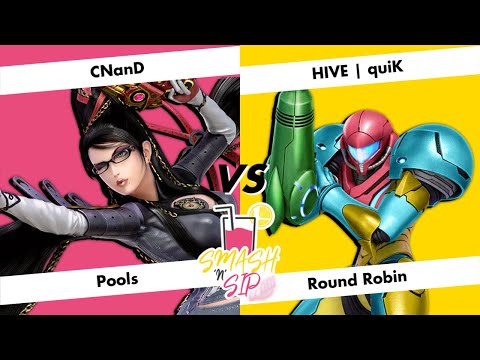 Smash'n'Sip Refill #35 - Pools - CNanD (Bayonetta) vs. HIVE | quiK (Samus)