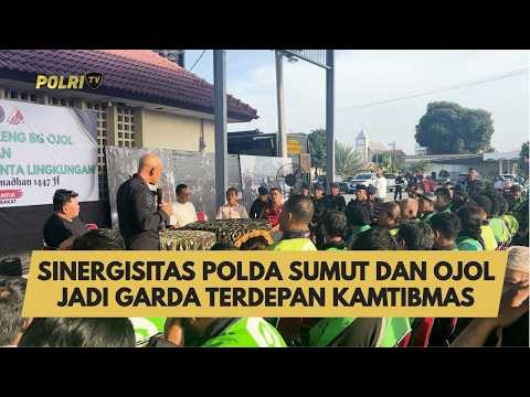 SINERGISITAS POLDA SUMUT DAN OJOL JADI GARDA TERDEPAN KAMTIBMAS