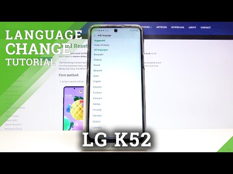 How to Change Language in LG K52 – Language Settings