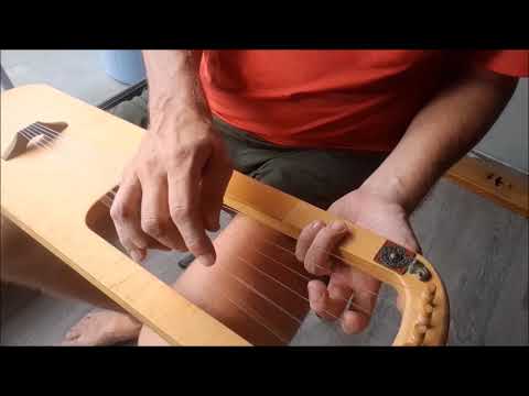 Anglo-Saxon/Trossingen Lyre Tutorial - How to play Winter Spears.