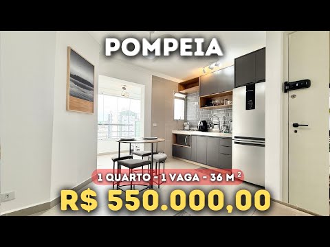 Vídeo do imóvel — Pompeia TOTALMENTE MOBILIADO - Apartamento de 1 quarto