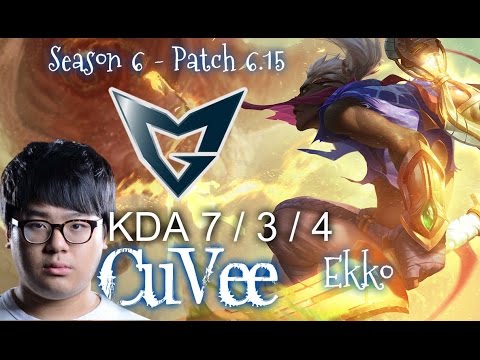 SSG CuVee EKKO vs GNAR TOP - Patch 6.15 KR Ranked | League of Legends