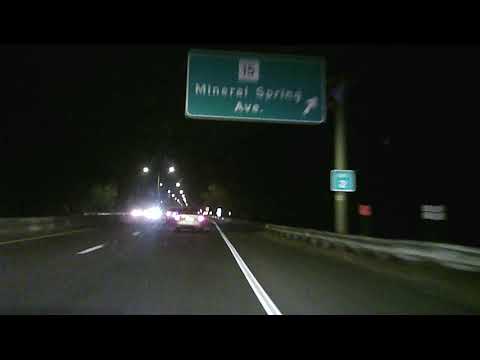 Driving in North Providence, Rhode Island - Route 146 South and Mineral Spring Avenue