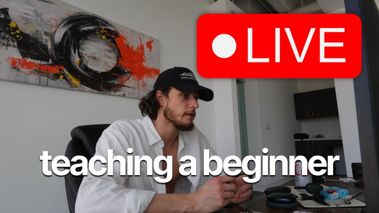 Teaching A Beginner to Build a $10K/Month Agency [LIVE]