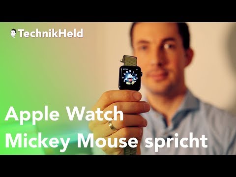 Mickey Mouse Zeit ansagen Apple Watch - Anleitung, Deutsch
