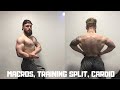 My Current Training Split, Macros & Cardio To Get Shredded.