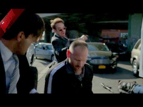 DAREDEVIL 3X12 - Matt/Daredevil y Nadeem pelean juntos contra los matones de Fisk.