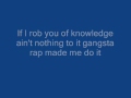 Ice Cube - Gangsta rap made me do it (Instrumental + Lyrics)