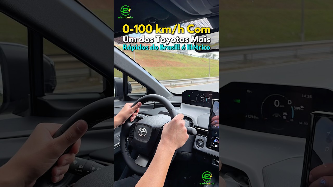 Um dos Toyotas Mais Rápidos do Brasil… é 100% Elétrico! (E isso representa Muito)! bZ4X