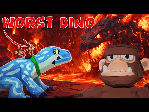 BEATING EVERY BOSS IN UG WITH THE WORST DINO!!
