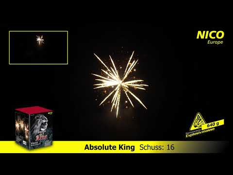Absolute King 50 mm Feuerwerksbatterie von Nico