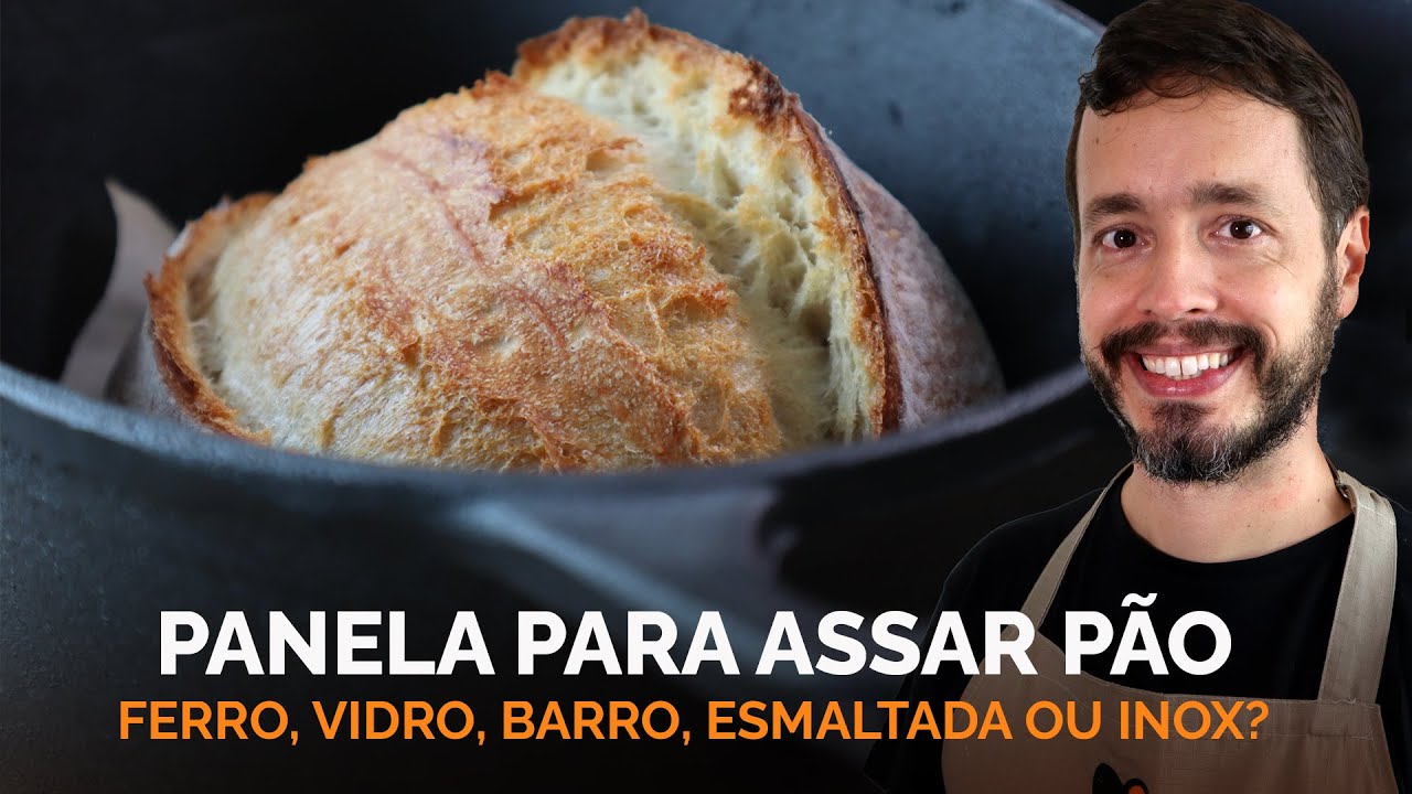 Qual melhor PANELA PARA ASSAR PÃO: Ferro, Vidro, Barro, Esmaltada ou Inox?