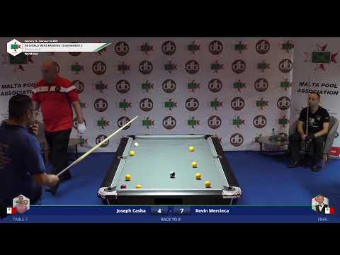 db World Ranking Tournament 2  Final - Joseph Casha vs Kevin Mercieca - Race to 8